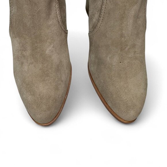 Johnston & Murphy Women's Trista Pointed Toe Zip Ankle Booties, Sz 7, NWOB Taupe - Picture 8 of 16